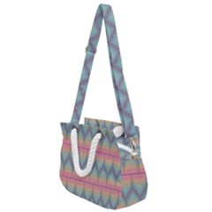 Pattern Background Texture Colorful Rope Handles Shoulder Strap Bag by Bajindul