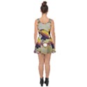 Cute Funny Coutan With Flowers Inside Out Casual Dress View2