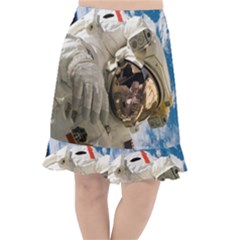 Astronaut Space Shuttle Discovery Fishtail Chiffon Skirt by Pakrebo