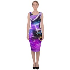 Ski Boot Ski Boots Skiing Activity Sleeveless Pencil Dress by Pakrebo