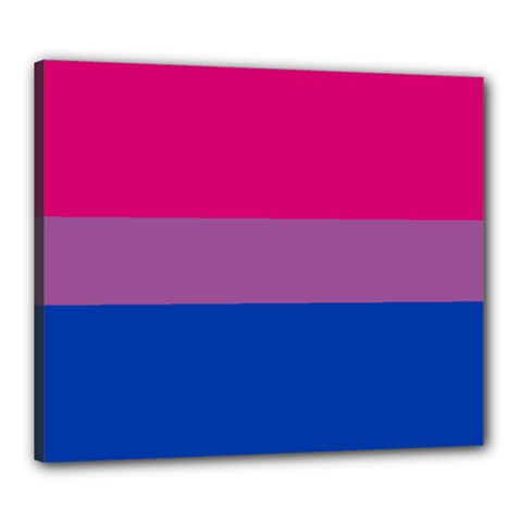 Bisexual Pride Flag Bi Lgbtq Flag Canvas 24  X 20  (stretched) by lgbtnation