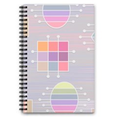 Pastels Shapes Geometric 5 5  X 8 5  Notebook by Pakrebo