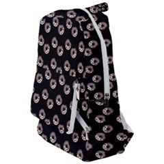 Kawaii Dougnut Black Pattern Travelers  Backpack by snowwhitegirl