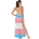 Transgender Pride Flag Maxi Chiffon Tie-Up Sarong View2