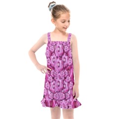 Happy Florals  Giving  Peace Ornate Kids  Overall Dress by pepitasart