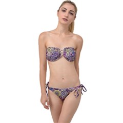 Oriental Twist Bandeau Bikini Set by Sobalvarro