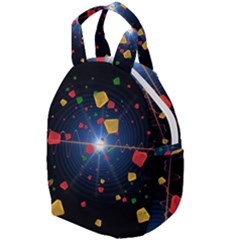 Technology Background Pattern Travel Backpacks by Pakrebo