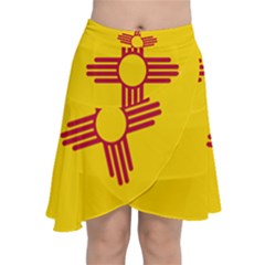New Mexico Flag Chiffon Wrap Front Skirt by FlagGallery
