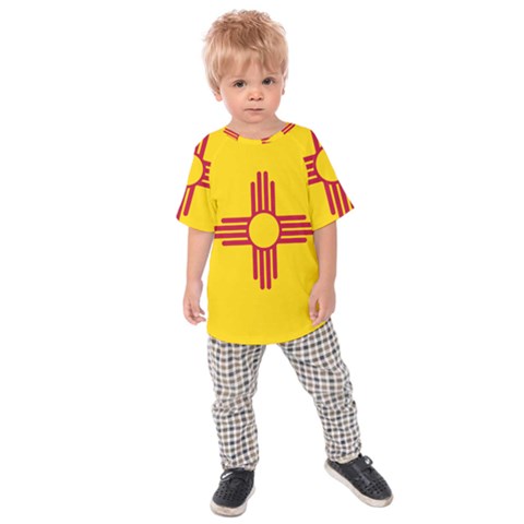 New Mexico Flag Kids  Raglan Tee by FlagGallery