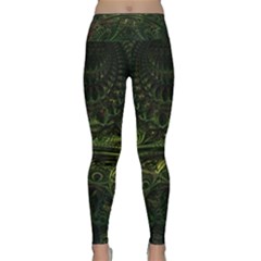 Background Alien Render 3d Fantasy Lightweight Velour Classic Yoga Leggings by Pakrebo