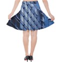 Abstract Architecture Azure Velvet High Waist Skirt View2