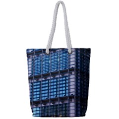 Abstract Architecture Background Full Print Rope Handle Tote (small) by Pakrebo