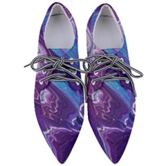 Color Acrylic Paint Art Painting Art Pointed Oxford Shoes by Pakrebo