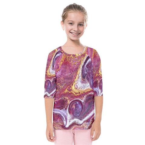 Paint Acrylic Paint Art Colorful Kids  Quarter Sleeve Raglan Tee by Pakrebo