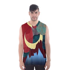 Moonscape Men s Sportswear by bloomingvinedesign
