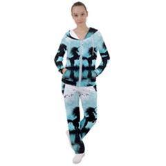 Wonderful Unicorn Silhouette In The Night Women s Tracksuit by FantasyWorld7