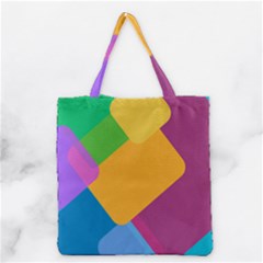 Geometry Nothing Color Grocery Tote Bag by Mariart