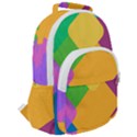 Geometry Nothing Color Rounded Multi Pocket Backpack View2