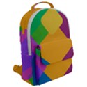 Geometry Nothing Color Flap Pocket Backpack (Large) View2