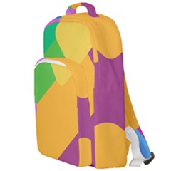 Geometry Nothing Color Double Compartment Backpack by Mariart