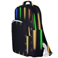 Neon Light Abstract Pattern Double Compartment Backpack by Mariart