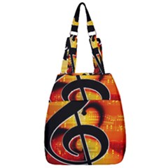 Clef Music Lines Notenblatt Center Zip Backpack by HermanTelo