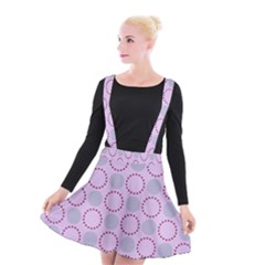 Circumference Point Pink Suspender Skater Skirt by HermanTelo