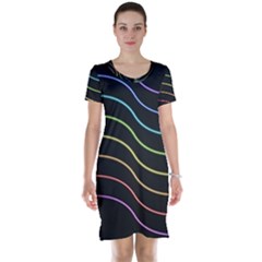 Wallpaper Background Colors Neon Short Sleeve Nightdress by Bajindul