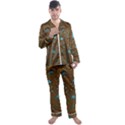 Fractal Abstract Men s Satin Pajamas Long Pants Set View1