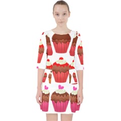 Chocolate Cake Muffin Pocket Dress by Bajindul