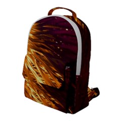 Lines Curlicue Fantasy Colorful Flap Pocket Backpack (large) by Bajindul