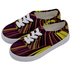 Lines Swinging Fantasy Kids  Classic Low Top Sneakers by Bajindul
