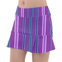 Fabric Pattern Color Structure Tennis Skirt by Bajindul