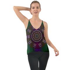Orchid Landscape With A Star Chiffon Cami by pepitasart