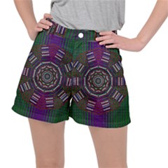 Orchid Landscape With A Star Ripstop Shorts by pepitasart