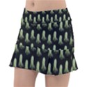 Cactus Black Pattern Tennis Skirt View1