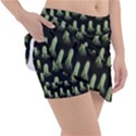 Cactus Black Pattern Tennis Skirt View3