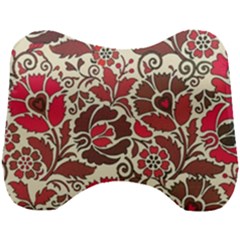 Floral Ethnic Pattern Head Support Cushion by Pakrebo