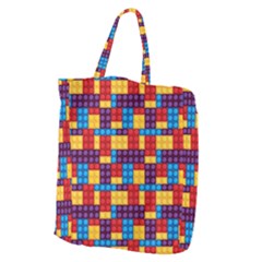 Lego Background Game Giant Grocery Tote by Mariart