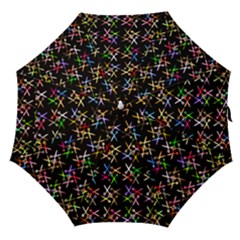 Scissors Pattern Colorful Prismatic Straight Umbrellas