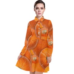 Pumpkin Halloween Fall Thanksgiving Long Sleeve Chiffon Shirt Dress by Pakrebo