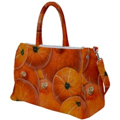 Pumpkin Halloween Fall Thanksgiving Duffel Travel Bag by Pakrebo