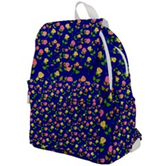 Flowers Roses Blue Top Flap Backpack by Bajindul