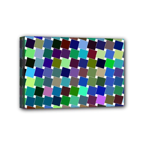 Geometric Background Colorful Mini Canvas 6  X 4  (stretched)