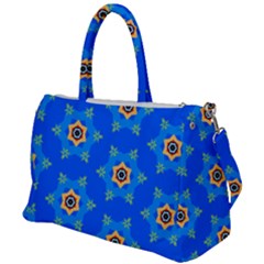 Pattern Backgrounds Blue Star Duffel Travel Bag by HermanTelo