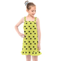 Yellow Eyes Kids  Overall Dress by snowwhitegirl