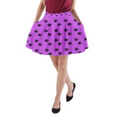 Purple Eyes A-line Pocket Skirt by snowwhitegirl