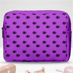 Purple Eyes Make Up Pouch (large) by snowwhitegirl