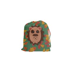 Hedgehog Animal Cute Cartoon Drawstring Pouch (xs) by Sudhe