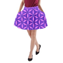 Purple A-line Pocket Skirt by HermanTelo